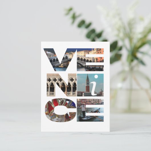 ヴェネツィアイタリア – ヴェネツィアイタリア旅行ウォールデカール ポストカード (スタンド正面)