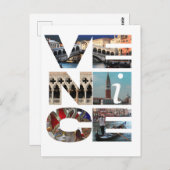 ヴェネツィアイタリア – ヴェネツィアイタリア旅行ウォールデカール ポストカード (正面/裏面)