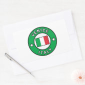 ヴェネツィアイタリア 長方形シール (封筒)