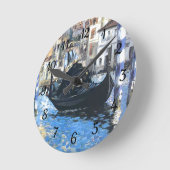 ヴェネツィアエドアードマネットラウンドClのグランドカナル ラウンド壁時計 (傾斜)