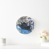 ヴェネツィアエドアードマネットラウンドClのグランドカナル ラウンド壁時計 (ホーム)