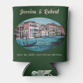 ヴェネツィアカスタムボート結婚写真 缶クーラー (正面)