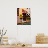 ヴェネツィアカナルアーキテクチャリストランテ通り ポスター (キッチン)