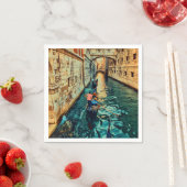ヴェネツィアカナルイタリア スタンダードカクテルナプキン (インサイチュ)