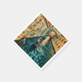 ヴェネツィアカナルイタリア スタンダードカクテルナプキン (角)