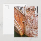 ヴェネツィアカナルブリックウォールアーキテクチャ ポストカード (正面/裏面)