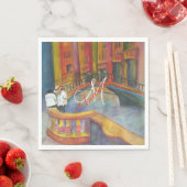 ヴェネツィアカナルモノグラムパーティー スタンダードランチョンナプキン (インサイチュ)