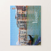 ヴェネツィアカナル&ゴンドラ,ヴェネツィアイタリア ジグソーパズル (縦)