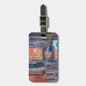 ヴェネツィアカラフルの印象イタリア ラゲッジタグ (正面縦)