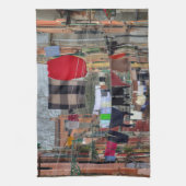 ヴェネツィアカラフルイタリアの物干し キッチンタオル (縦)