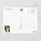 ヴェネツィアカーニバルジェスターマスクとベル ポストカード (裏面)