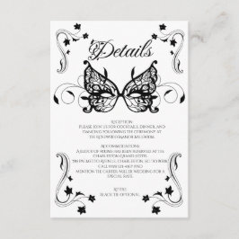 ヴェネツィアカーニバルマスクビクトリアンフラ華美リッシュ エンクロージャーカード