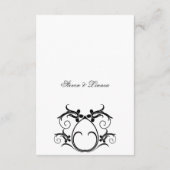 ヴェネツィアカーニバルマスクビクトリアンフラ華美リッシュ エンクロージャーカード (裏面)