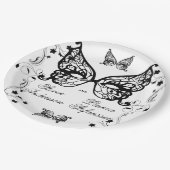 ヴェネツィアカーニバルマスクビクトリアンフラ華美リッシュ ペーパープレート (アングル)