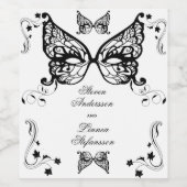 ヴェネツィアカーニバルマスクビクトリアンフラ華美リッシュ ワインラベル (シングルラベル)