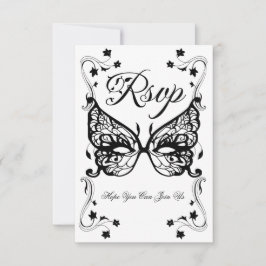 ヴェネツィアカーニバルマスクビクトリアンフラ華美リッシュ 出欠カード