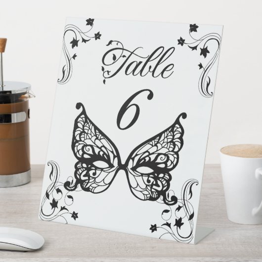 ヴェネツィアカーニバルマスクビクトリアンフラ華美リッシュ 台座サイン (インサイチュ)