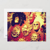 ヴェネツィアカーニバルマスク ポストカード (正面/裏面)