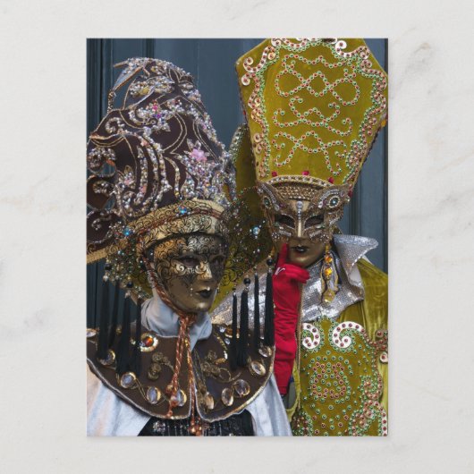 ヴェネツィアカーニバルマスク ポストカード (正面)