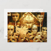 ヴェネツィアカーニバルマスク ポストカード (正面/裏面)