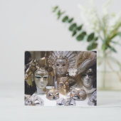 ヴェネツィアカーニバルマスク ポストカード (スタンド正面)