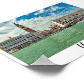 ヴェネツィアグランドカナルドージズパレスピアッツァサンマルコ ポスター (角)