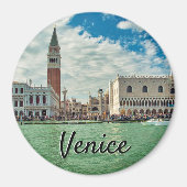 ヴェネツィアグランドカナルドージズパレスピアッツァサンマルコ マグネット (正面)