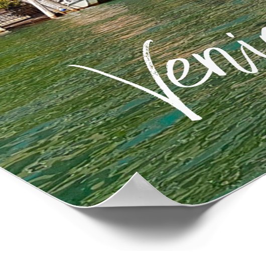 ヴェネツィアグランドカナルヴェネツィアスタイルハウス ポスター (角)