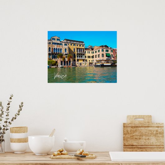 ヴェネツィアグランドカナルヴェネツィアスタイルハウス ポスター (キッチン)