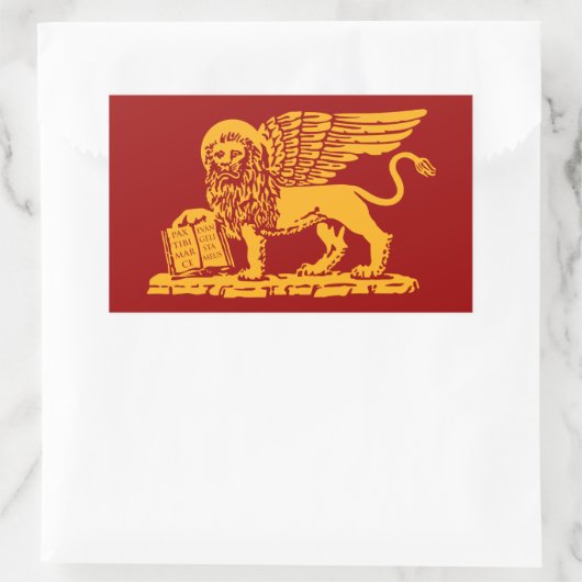 ヴェネツィアコートオブアームズ 長方形シール (バッグ)