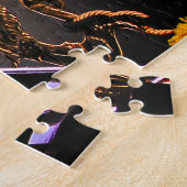 ヴェネツィアゴンドラに乗る運河イタリア ジグソーパズル (側面)