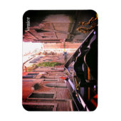 ヴェネツィアゴンドラに乗る運河イタリア マグネット (縦)