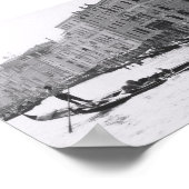 ヴェネツィアゴンドラゴンドラ(GONDER)イタリアの美術写真 ポスター (角)