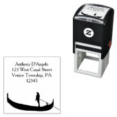 ヴェネツィアゴンドラシルエット差出人住所 セルフインキングスタンプ (インサイチュ)