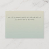 ヴェネツィアゴンドラシルエット結婚アットサンセット エンクロージャーカード (裏面)