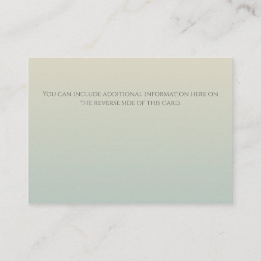 ヴェネツィアゴンドラシルエット結婚アットサンセット エンクロージャーカード (裏面)