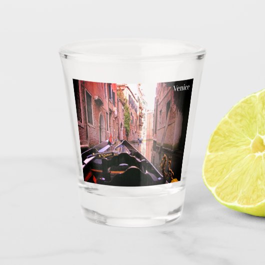 ヴェネツィアゴンドラライドホリデイタリアンィーハガキ ショットグラス (正面)