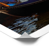 ヴェネツィアゴンドラヴィンテージ旅行ポスター ポスター (角)