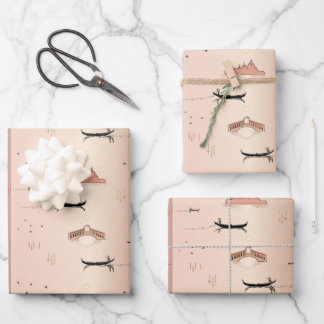 ヴェネツィアゴンドラ日中ラッピング紙 ラッピングペーパーシート