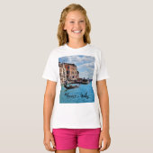 ヴェネツィアゴンドラItaly Europe Tシャツ (正面フル)
