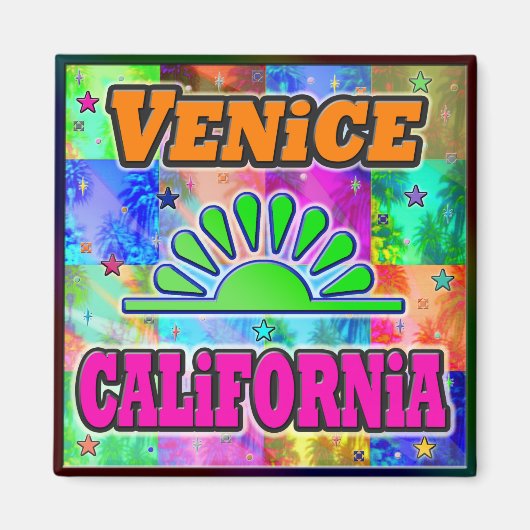 ヴェネツィアサン&パームスマグネット マグネット (正面)