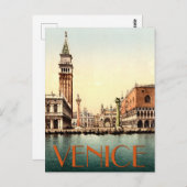 ヴェネツィアザピアッツェッタグランドカナルイタリア ポストカード (正面/裏面)