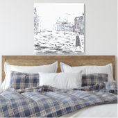ヴェネツィアシティオンザウォーターシップ建物 キャンバスプリント (インサイチュ (寝室))