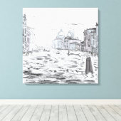 ヴェネツィアシティオンザウォーターシップ建物 キャンバスプリント (インサイチュ (ウッドフロア))