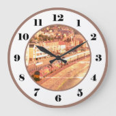 ヴェネツィアシンポンオリエント表現ヴィンテージディール ラージ壁時計 (正面)