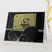 ヴェネツィアジャンボグリーティングカードのライオン カード (黄色い花)