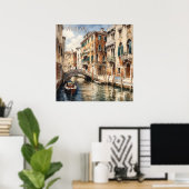 ヴェネツィアトラベルの美しい水色 ポスター (ホームオフィス)