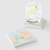 ヴェネツィアトラベルアート,イタリア,トラベルアート ストーンコースター (横)