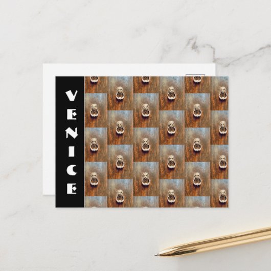 ヴェネツィアドアノッカー ポストカード (正面/裏面インサイチュ)