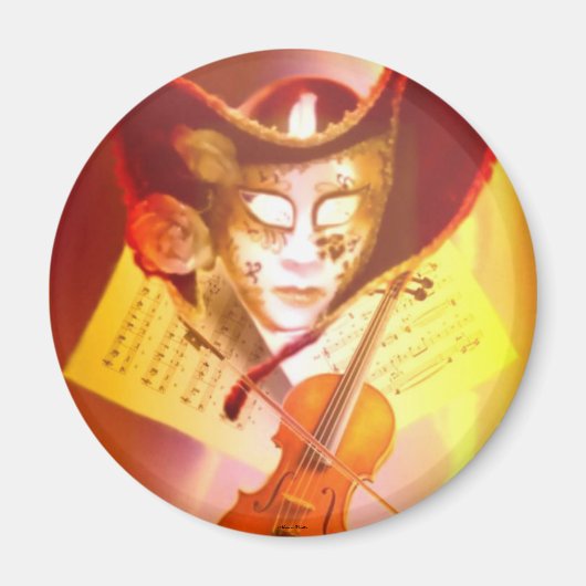 ヴェネツィアバイオリニストマグネット マグネット (正面)